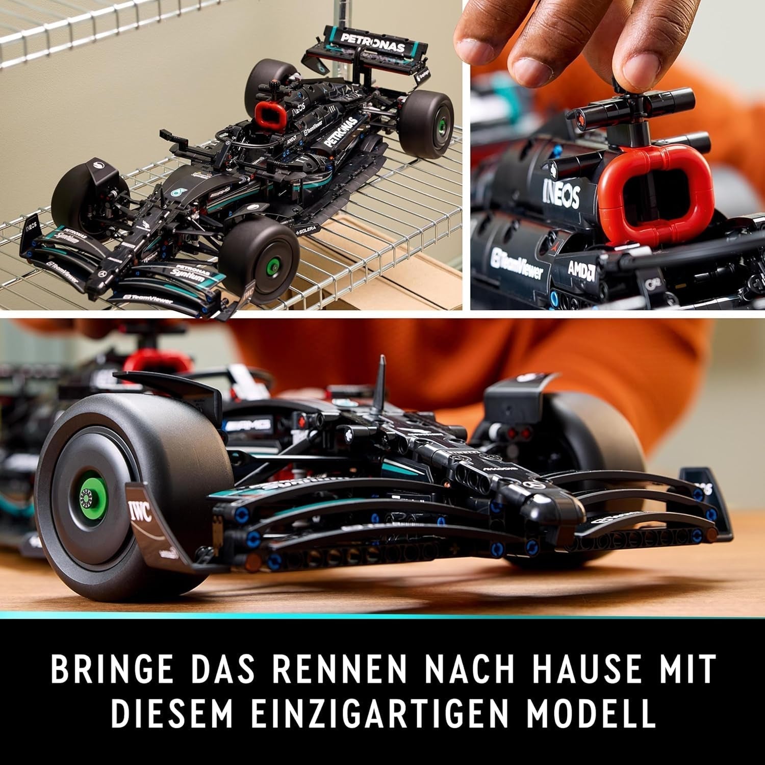 LEGO Technic Mercedes-Amg F1 W14 E Performance Set per adulti, modello in scala di auto da corsa, oggetti da collezione per la casa o l'ufficio, regali di Formula 1 per uomini e donne 42171 Set di costruzione Besuche den LEGO-Store