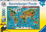 Ravensburger Puzzle per bambini - 13257 Animali nel mondo - Puzzle con mappa del mondo per bambini dai 9 anni, con 300 pezzi in formato Xxl Puzzle Naty Shop Titolo predefinito