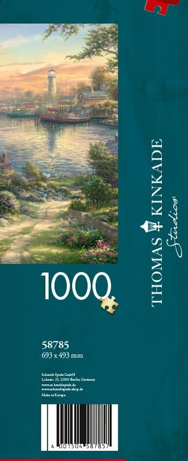Schmidt Spiele 58785 Thomas Kinkade, Porto del New England, puzzle 1000 pezzi, Puzzle colorato Naty Shop