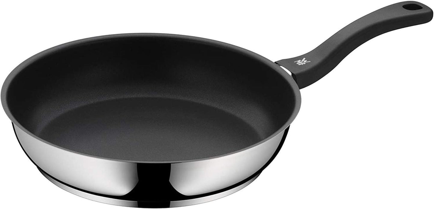 WMF Devil padella 28 cm, padella per induzione, acciaio inox Cromargan, manico in plastica Pentole e Padelle Naty Shop Adatte per l'induzione