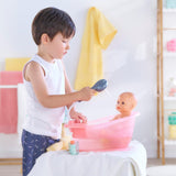 Corolle 9000141660 - Vasca da bagno Mon Grand Poupon con funzione pompa e paperella di gomma per tutte le bambole da 30-36 cm, 32,5 cm, a partire da 3 anni