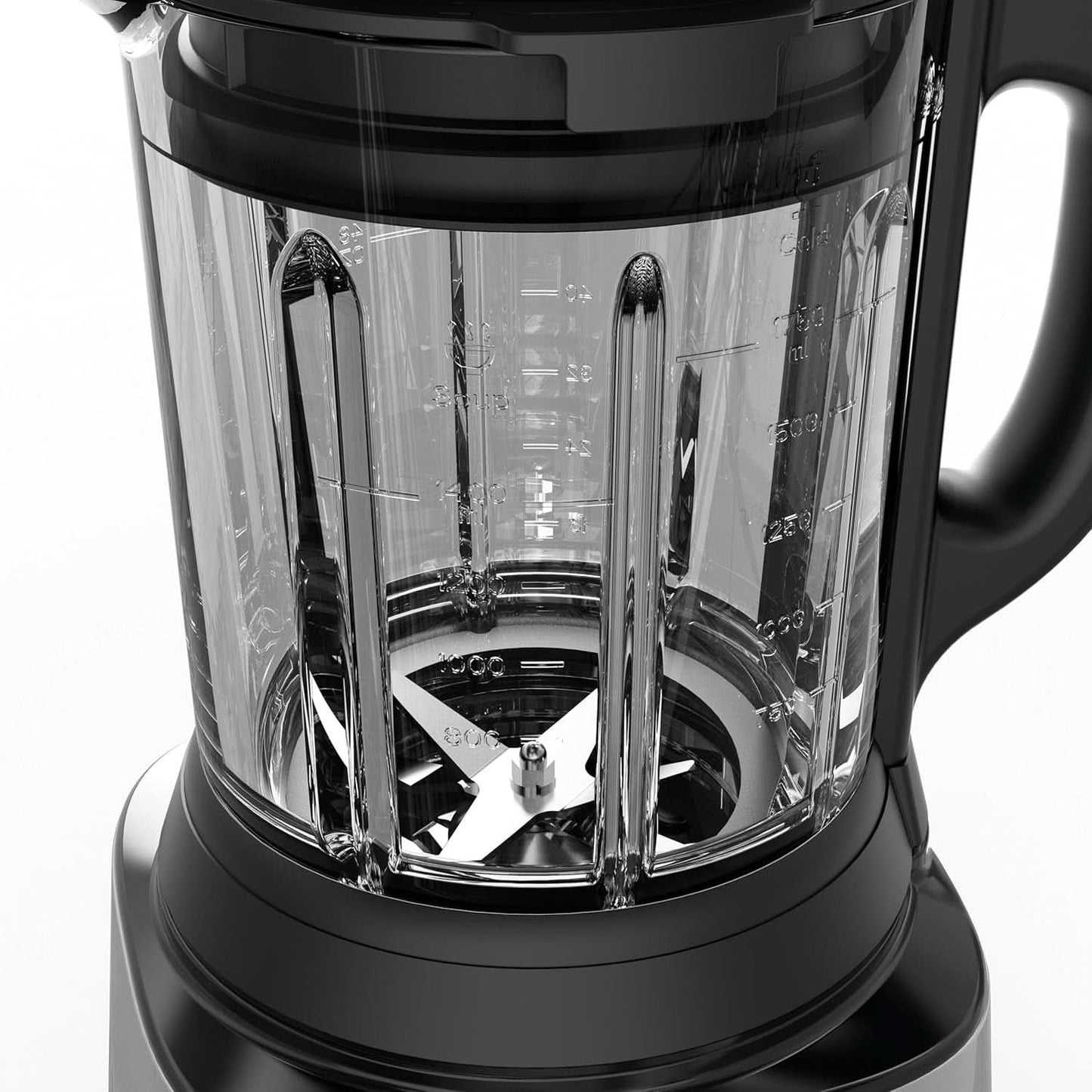 Tefal Perfectmix Cook Hochgeschwindigkeits-Standmixer, Mit Kochfunktion, 10 Auto-Programme, Heiße Und Kalte Rezepte, Abnehmbare Klingen, Inkl. Dampfkorb, Argento/Nero, BL83SD30 Cucina Naty Shop