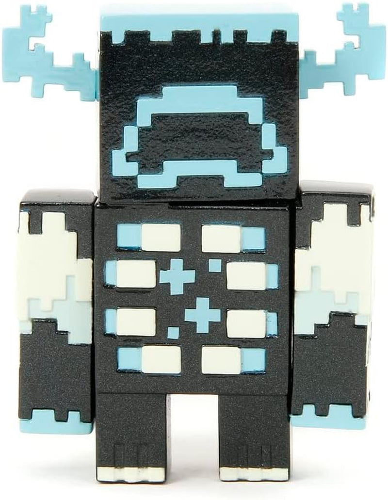 Jada Toys Set di personaggi Minecraft (4 pezzi) in metallo - Personaggi da collezione Minecraft Caves & Cliffs (Steve, Alex, Creeper e Warden) per giocatori e collezionisti 8+ 6 cm ciascuno Action Figure Naty Shop