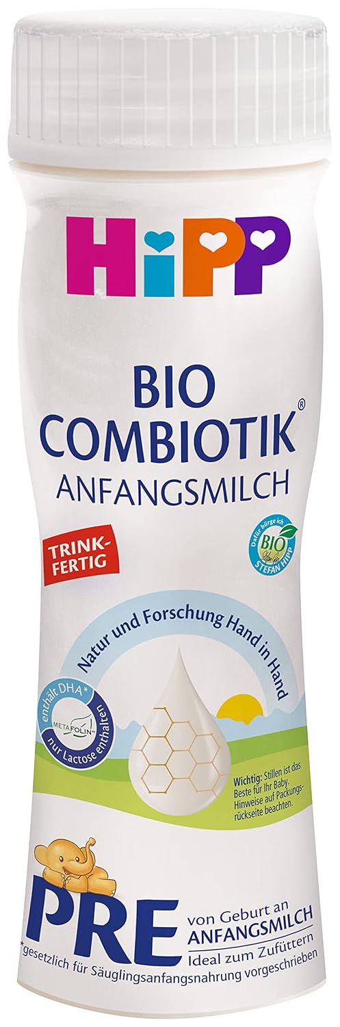 Latte formulato con latte biologico Hipp PRE BIO Combiotik, conf. da 4 (4 x 600g) Naty Shop