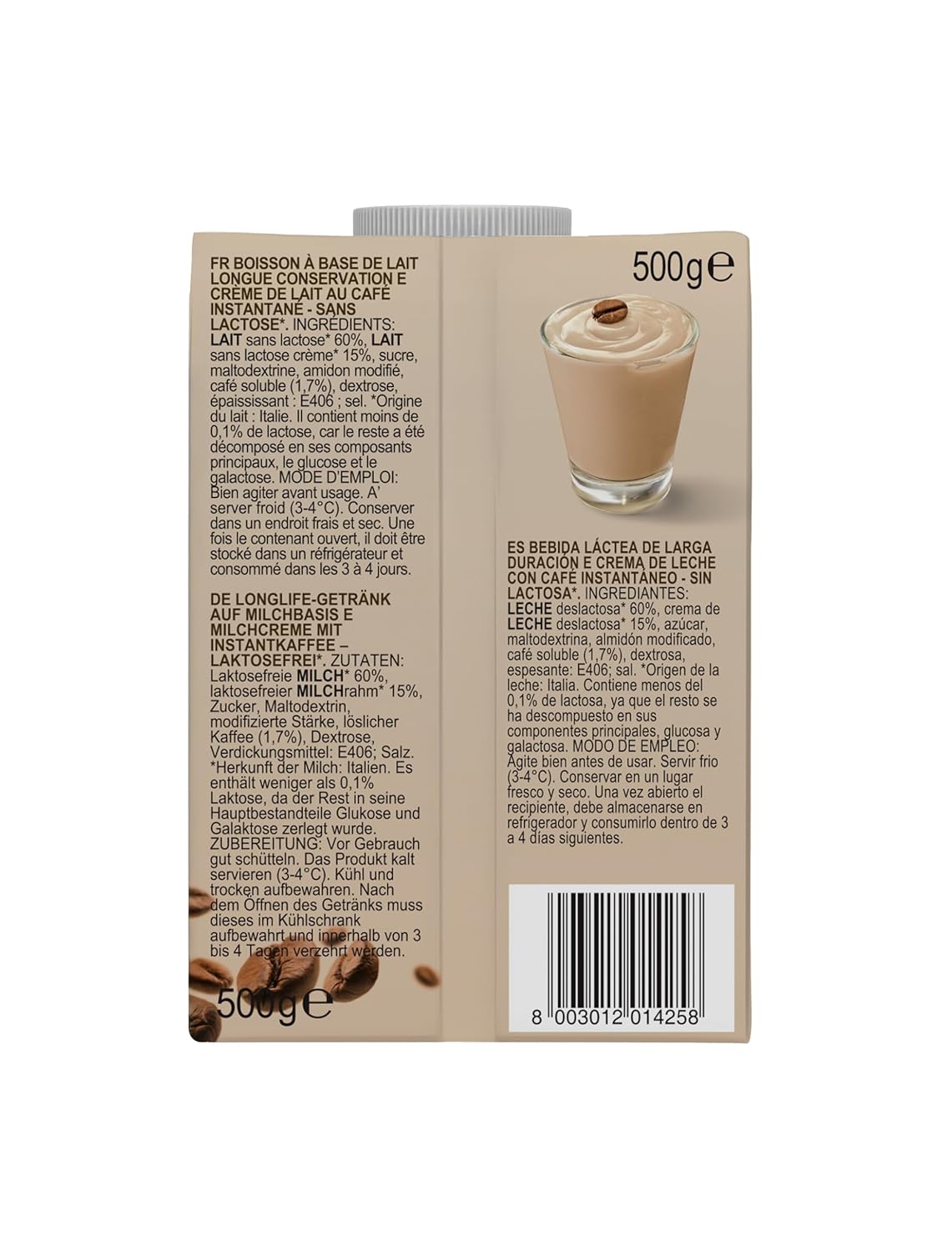 Gimoka Crema Caffe Latte Fara Lactoza Fara Gluten Fara Conservanti