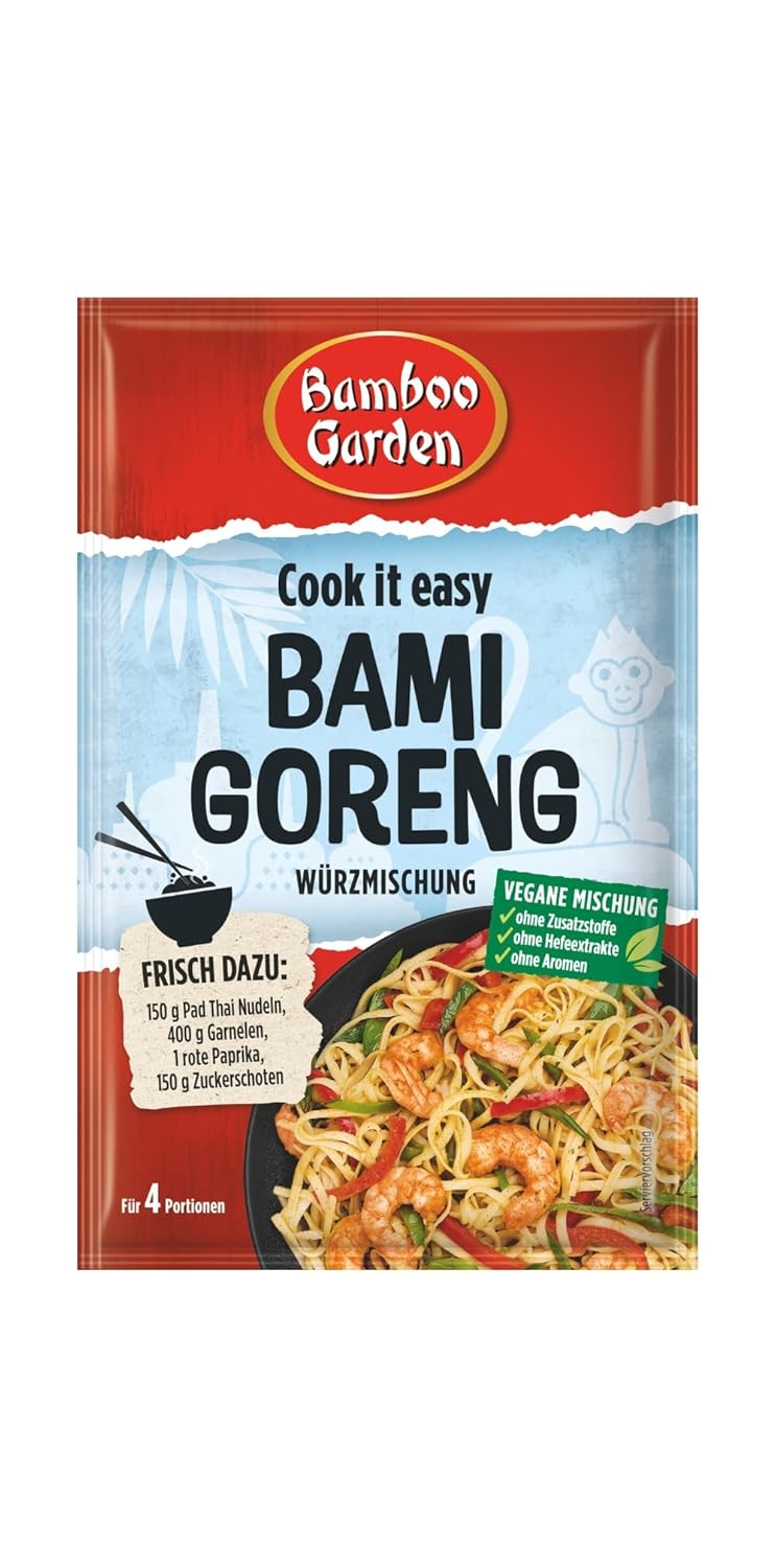 Bamboo Garden Bami Goreng Wurzmischung - Ideale per 4 porzioni