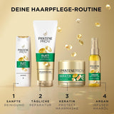 Pantene Pro-V Smooth & Silky Keratin Protect Hair Mask 500ml per capelli ricci e secchi, Fino a 72 ore di capelli lisci e lucenti in una singola applicazione, Con formula Pro-V e maschera per capelli Active Nutri-Plex Naty Shop