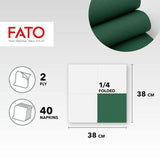 - Fazzoletti di carta usa e getta Morbidezza e morbidezza Confezione da 40 fazzoletti formato 38X38 4 pieghe 2 veli Verde foresta Carta di pura cellulosa al 100% certificata FSC (confezione da 2)