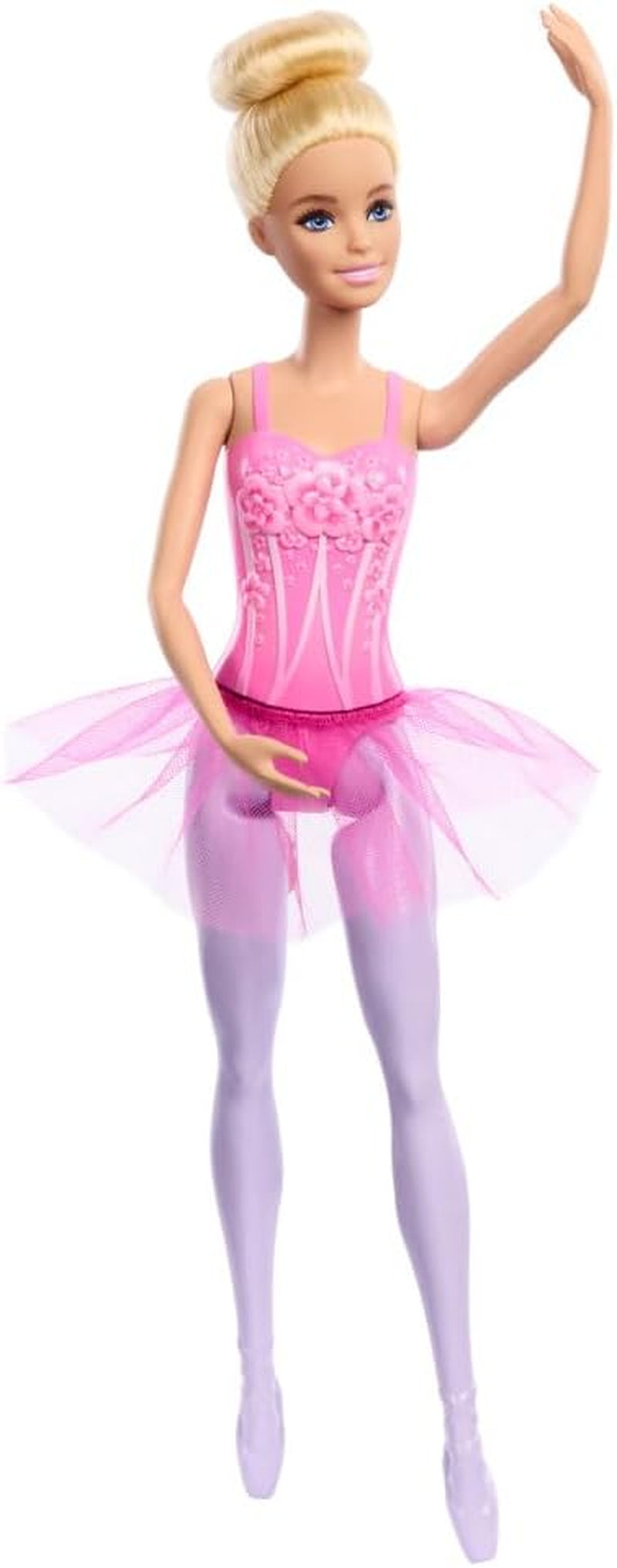 Barbie Ballerina Bambola Bionda alla moda con tutù lilla staccabile con braccia da balletto e scarpe a punta HRG34