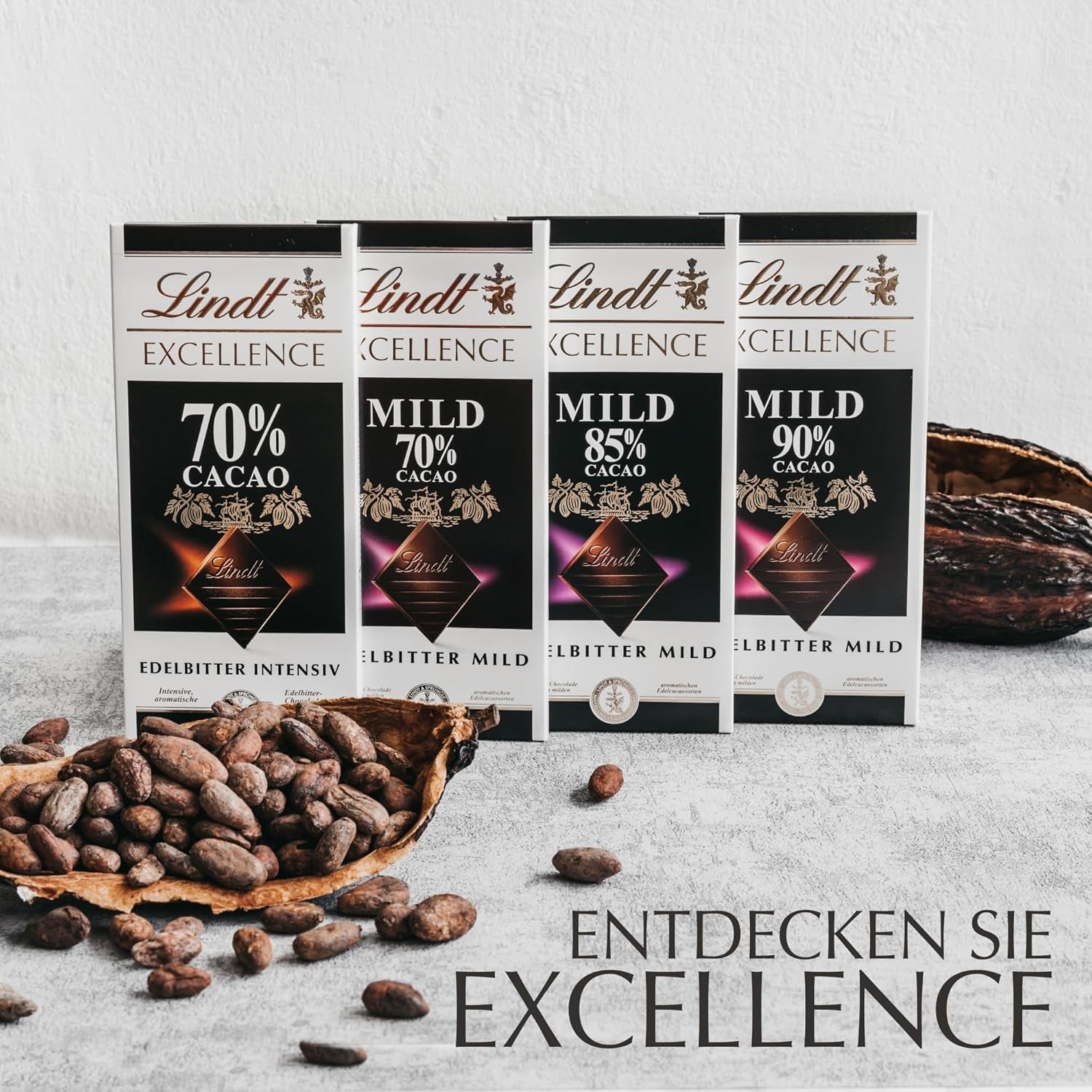 Lindt EXCELLENCE 70% cacao - cioccolato fondente, tavoletta da 100 grammi Naty Shop