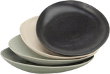 CreaTable, 22139, Serie PIETRA, Set di Stoviglie da 4 Pezzi per 4, Set di Piatti in Porcellana, Lavabile in Lavastoviglie e Utilizzabile nel Microonde, Prodotto in Europa