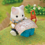 Sylvanian Families - 5763 Set di Esploratori di Avventure a Due Figure Gatto del Latte Padre Ragazzo Figura di Animale Giocattolo dettagliato per Bambole Naty Shop di 3 Anni