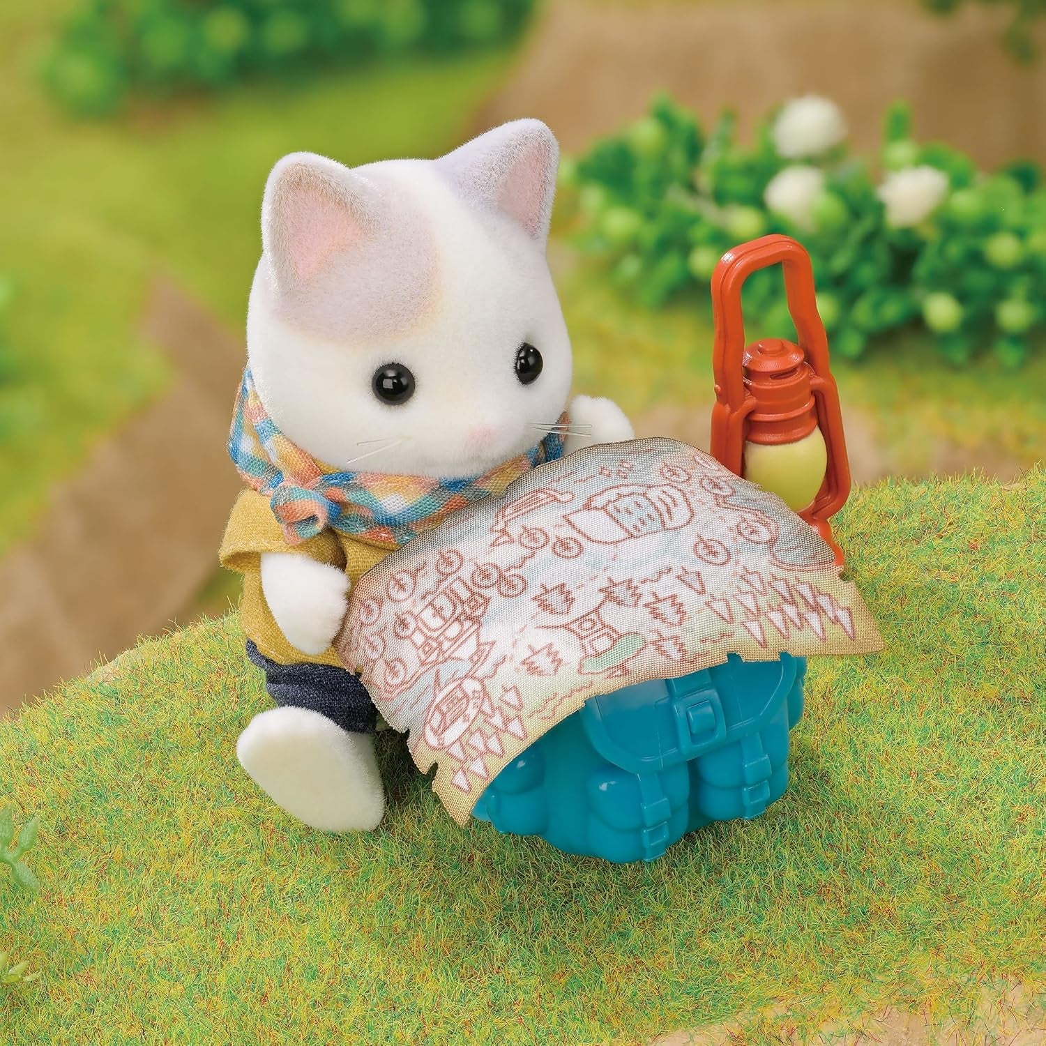 Sylvanian Families - 5763 Set di Esploratori di Avventure a Due Figure Gatto del Latte Padre Ragazzo Figura di Animale Giocattolo dettagliato per Bambole Naty Shop di 3 Anni