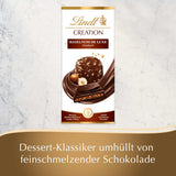 Lindt Creation Hazelnut De Luxe Bar - Cioccolato fondente con nocciole croccanti in un ripieno cremoso