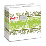 Fato - Tovaglioli carta dry, airlaid, effetto tessuto, confezione da 50 tovaglioli, 40X40 piegati in 4 formati, Decoro Tropicana