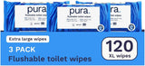 Salviette umidificate usa e getta ecologiche 560 salviette (14 x 40 salviette) Confezione mensile 100% senza plastica 99% salviette sensibili all'acqua Salviette umidificate da fine a scarico certificate biodegradabili vegane
