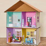 Kit mini casa delle bambole in legno Baker Ross FN255 - Kit casa delle bambole da 1 pezzo per bambini