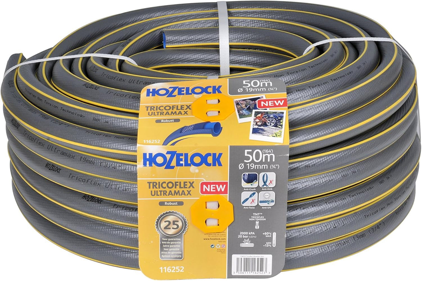 Tubo Hozelock Tricoflex Ultramax 25 m (diametro 12,5 mm)