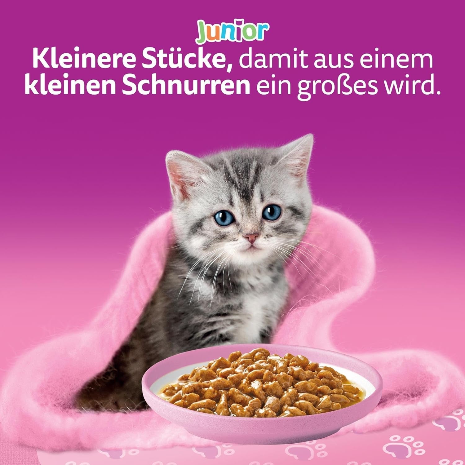 Whiskas Junior Classic Selection Cibo umido per gatti in salsa, 48 bustine, 12 x 85 g (confezione da 4) - Cibo umido di alta qualità per gatti in crescita, da 2 a 12 mesi
