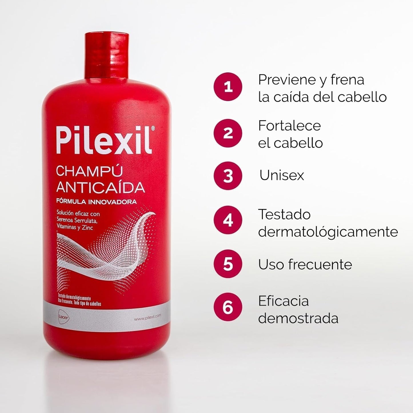 Shampoo Lacer contro la caduta dei capelli 900 ml Lacer cura dei capelli