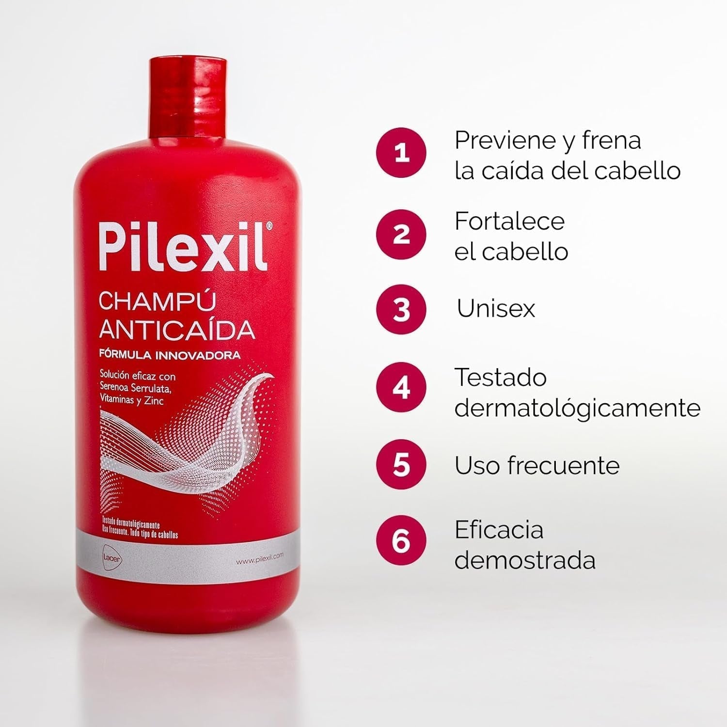Shampoo Lacer contro la caduta dei capelli 900 ml Lacer cura dei capelli