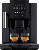 Macchina per caffè espresso ProfiCook® completamente automatica con montalatte per cappuccino | Macina conica | con funzione scaldatazze | Pompa Professionale Italiana | Touchscreen | Espresso | PCKAV1281
