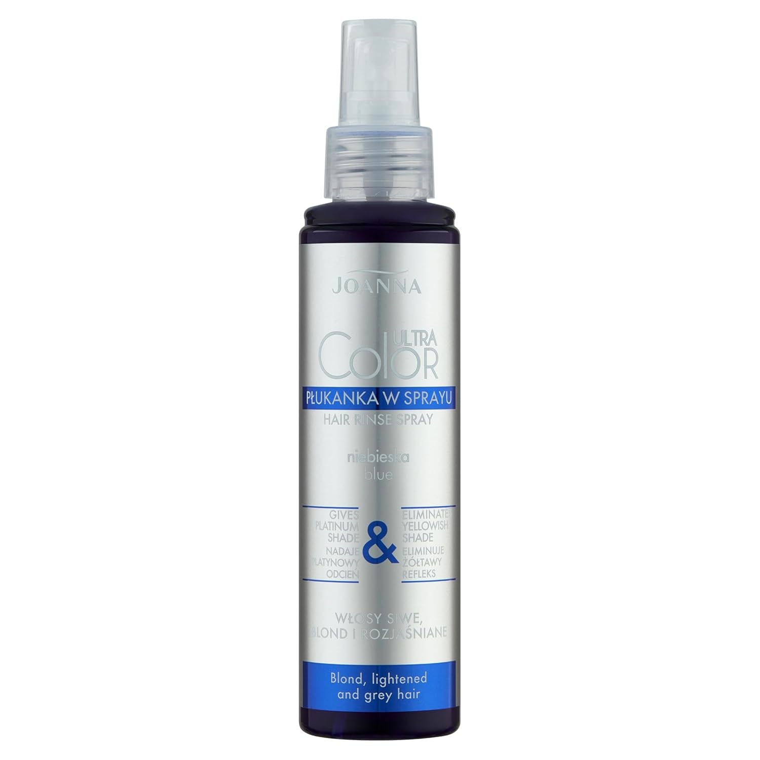 Joanna Ultra Color - Balsamo Colorante Rosa per Capelli Biondi e Chiari - Rosa Pastello - Lucentezza Naturale - Rimuove la Sfumatura Gialla dai Capelli Grigi-Biondi - Effetto Temporaneo - 150ml Naty Shop Tintura Per Capelli Biondo Platino Spray 150Ml (1 Confezione)