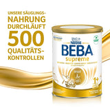 BEBA SUPREME JUNIOR 1 Plus - Bevanda per bambini da 1 anno, con complesso 6 HMO, senza lattosio, senza olio di palma, senza olio di pesce, alimenti per bambini piccoli, latte in polvere per neonati, confezione da 6 (6 x 800 g)