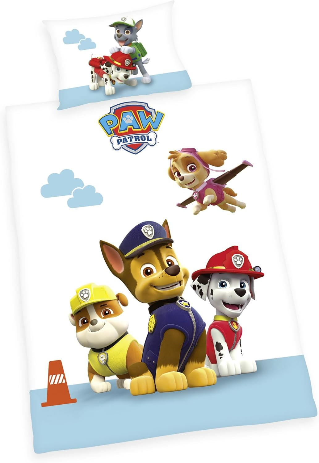 Set biancheria da letto per bambini PAW Patrol, reversibile Biancheria da letto - bambini Naty Shop Renforcé