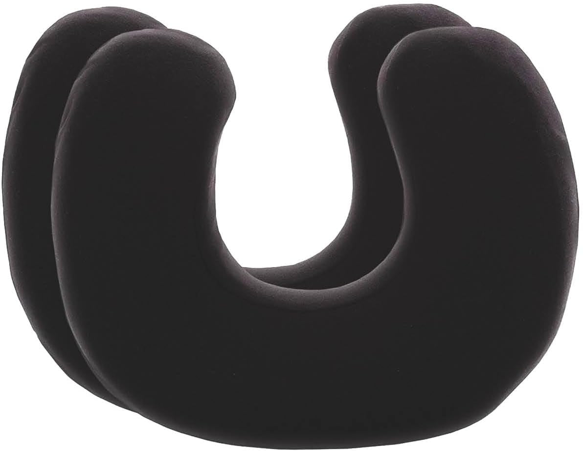 Federa nera confezione doppia perfetta per cuscini per collo ANDAR Cotone makò (doppio jersey) Non stirare e non asciugare in asciugatrice Set di federe con cerniera in 2 pezzi Cuscini ortopedici cervicali certificati Oeko-Tex Naty Shop Nero