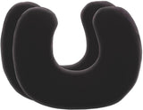 Federa nera confezione doppia perfetta per cuscini per collo ANDAR Cotone makò (doppio jersey) Non stirare e non asciugare in asciugatrice Set di federe con cerniera in 2 pezzi Cuscini ortopedici cervicali certificati Oeko-Tex Naty Shop Nero
