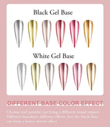 BISHENGYF Polvere per unghie cromata oro rosaNeue Upgrade Grosse Kapazitä Chrom PulverSuper-Spiegeleffekt Metall Mirror Chrome Powder –Neon Glassy Pearl Effect Glitter Nagelkunst Pulver Für DIY Salon