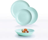 Servizio stoviglie Pampille Turquoise Opal, 18 pezzi - 6 persone, turchese