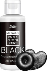 Glitter liquidi commestibili, 60 ml Naty Shop Nero