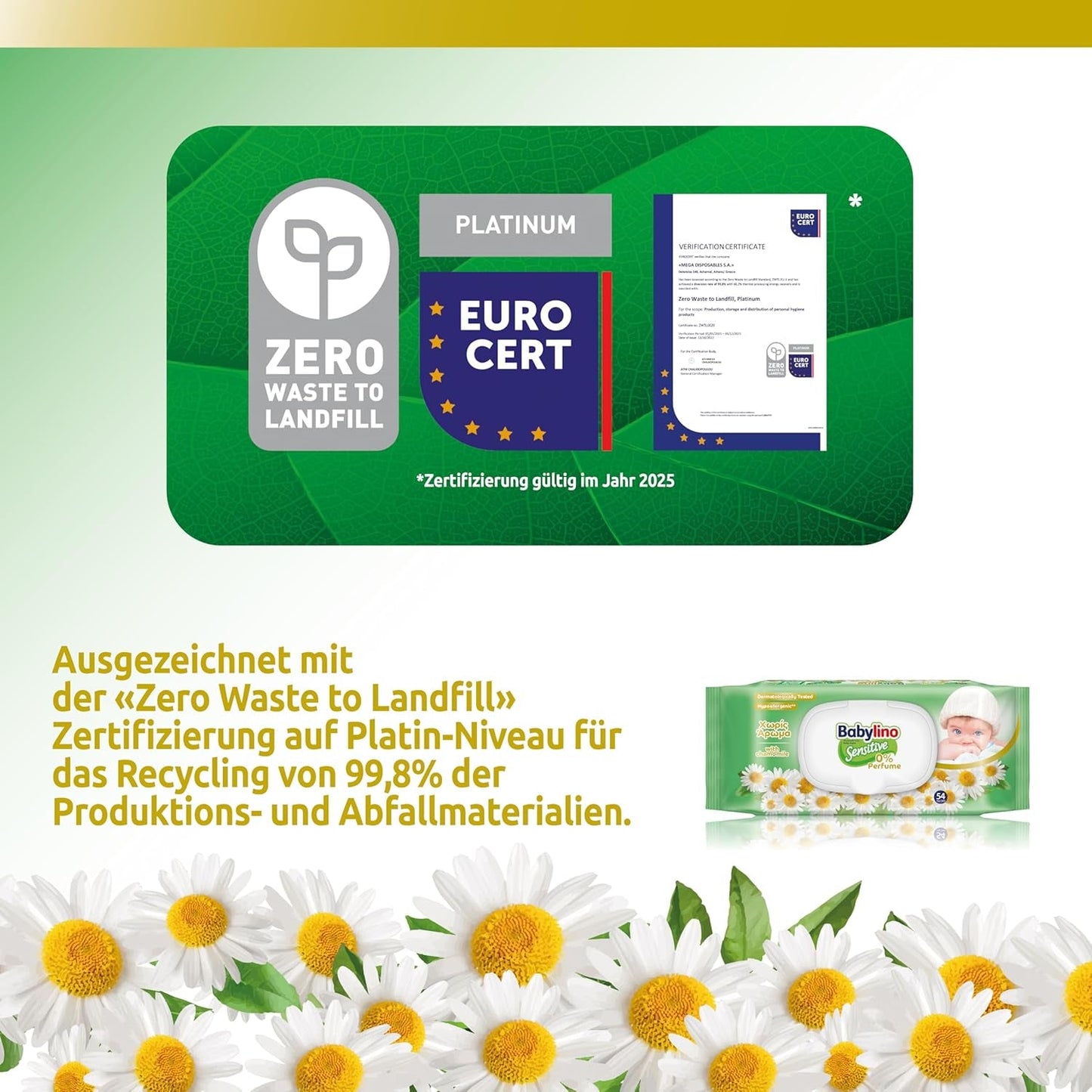 Salviette per neonati sensibili, 0% di profumo, 98% di formula naturale che ripristina l'equilibrio del pH della pelle, Sigillo di freschezza, 54 salviette