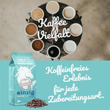 Arrosto bianco - EINZIG - 1kg - Kaffeebohnen kafeinfrei - 100% Arabica dal Perù - schonend & umweltfreundlich entkoffeiniert - säurearm mit voller Crema - ideal für jede Zubereitungsart