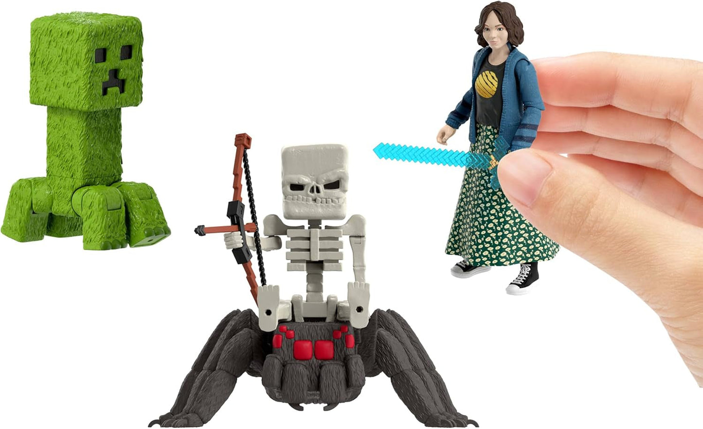 Mattel Minecraft Story Set con 4 action figure e 3 accessori Incontri nell'Overworld Set Minecraft Giocattolo da collezione ispirato al film JFR70 Action Figure Naty Shop