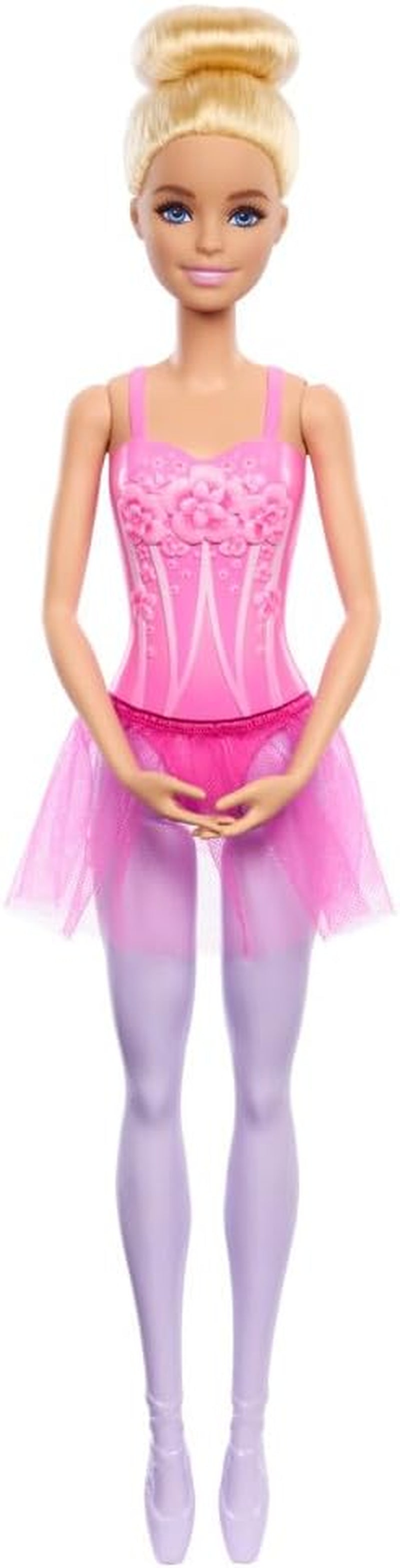 Barbie Ballerina Bambola Bionda alla moda con tutù lilla staccabile con braccia da balletto e scarpe a punta HRG34