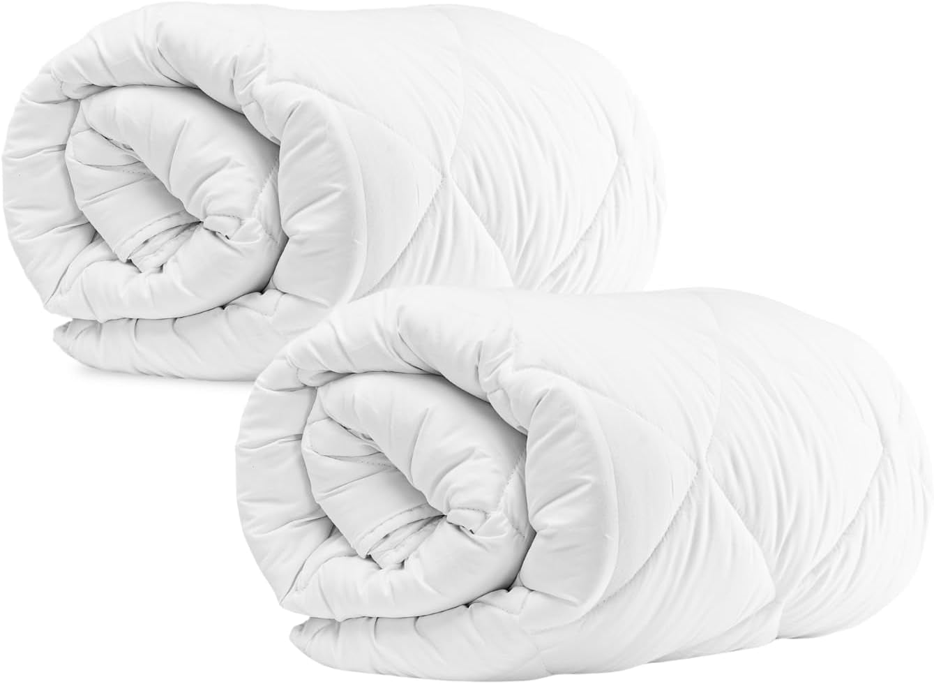 Coperta estiva Komfortec 135X200 cm, 170 g/m², Coperta estiva sottile e leggera, coperta anallergica, Piumini e trapunte bianche Naty Shop 135 X 200 cm confezione doppia Coperta per tutte le stagioni