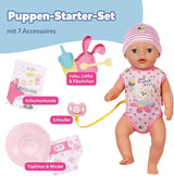 Bambolina Baby Born Lena (bambina) - 36 cm - 7 funzioni, compresi accessori e materasso - Funziona completamente senza batterie - Adatto a bambini piccoli a partire da 1 anno