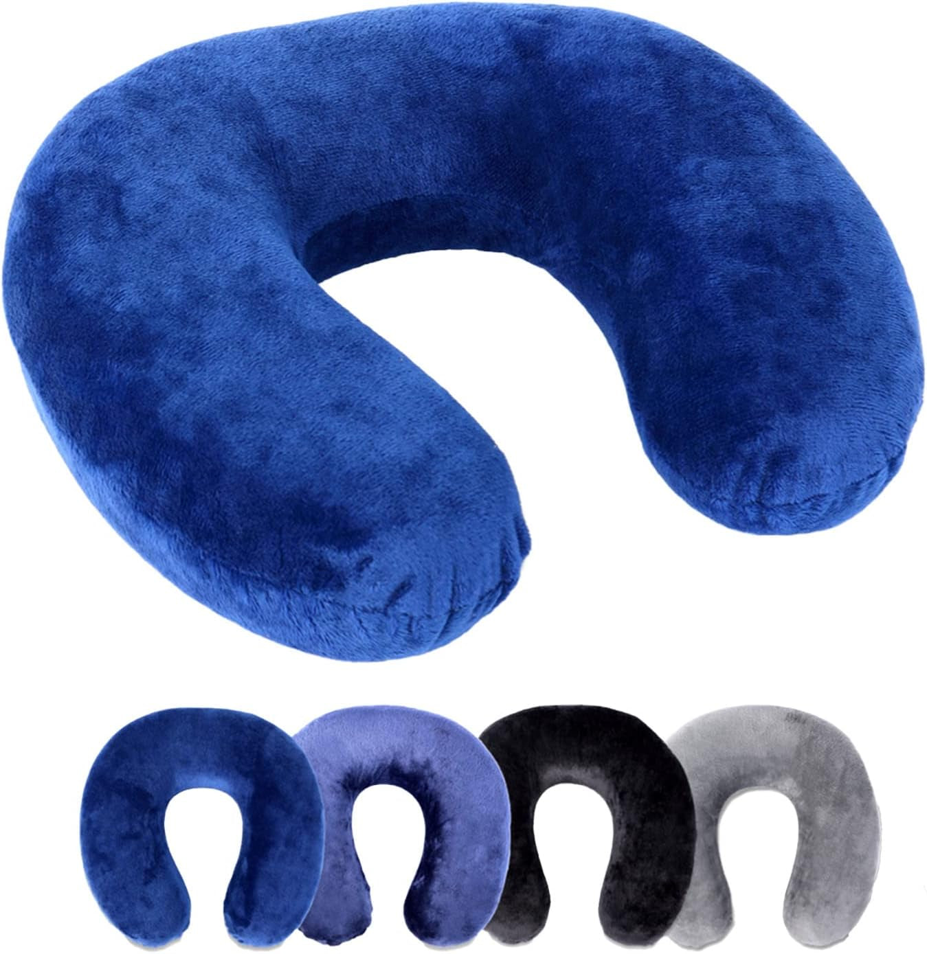 Cuscino per il collo Rocco eK, 4 colori disponibili, Cuscino da viaggio, Cuscino di supporto per il collo, Cuscino di supporto per il collo ortopedico, Memory Foam