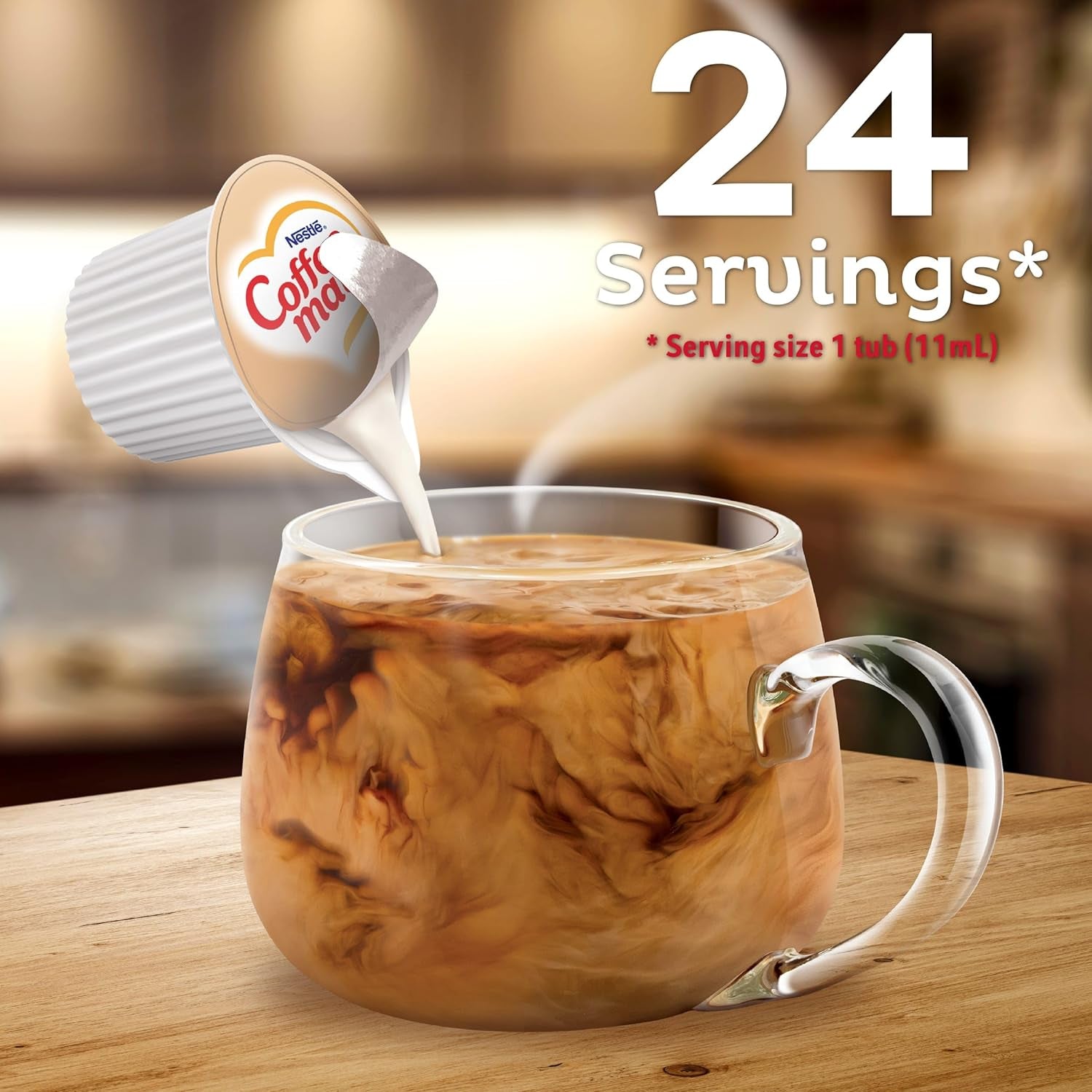 Nestlé Coffee-Mate Original Flüssige Kaffeesahne (24x11ml) Importato dagli Stati Uniti!