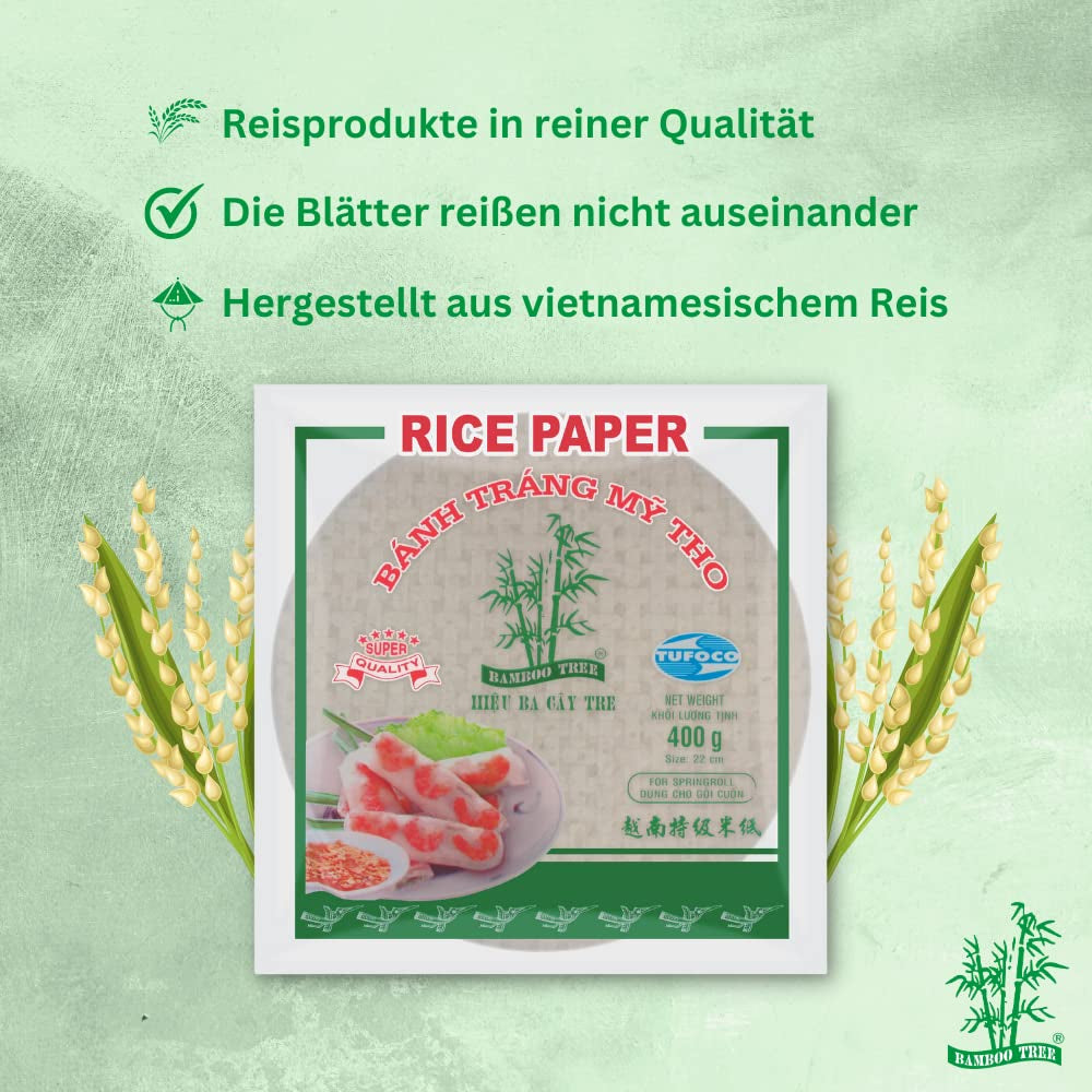 ALBERO DI BAMBÙ - Carta di riso 22 cm. (Panini estivi) - 1 x 400 g