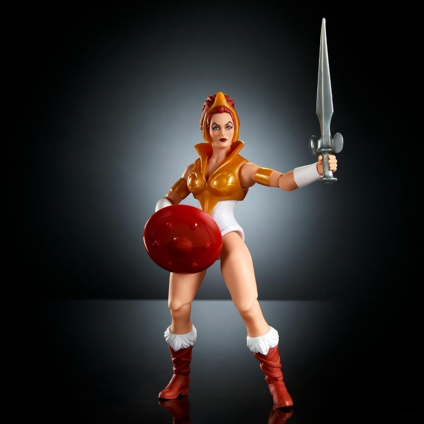 Masters of the Universe Origins Toy Cartoon Teela Action Figure Alta circa 14 cm Motu Heroine Accessorio e Mini Comic HYD27 Action Figure Naty Shop