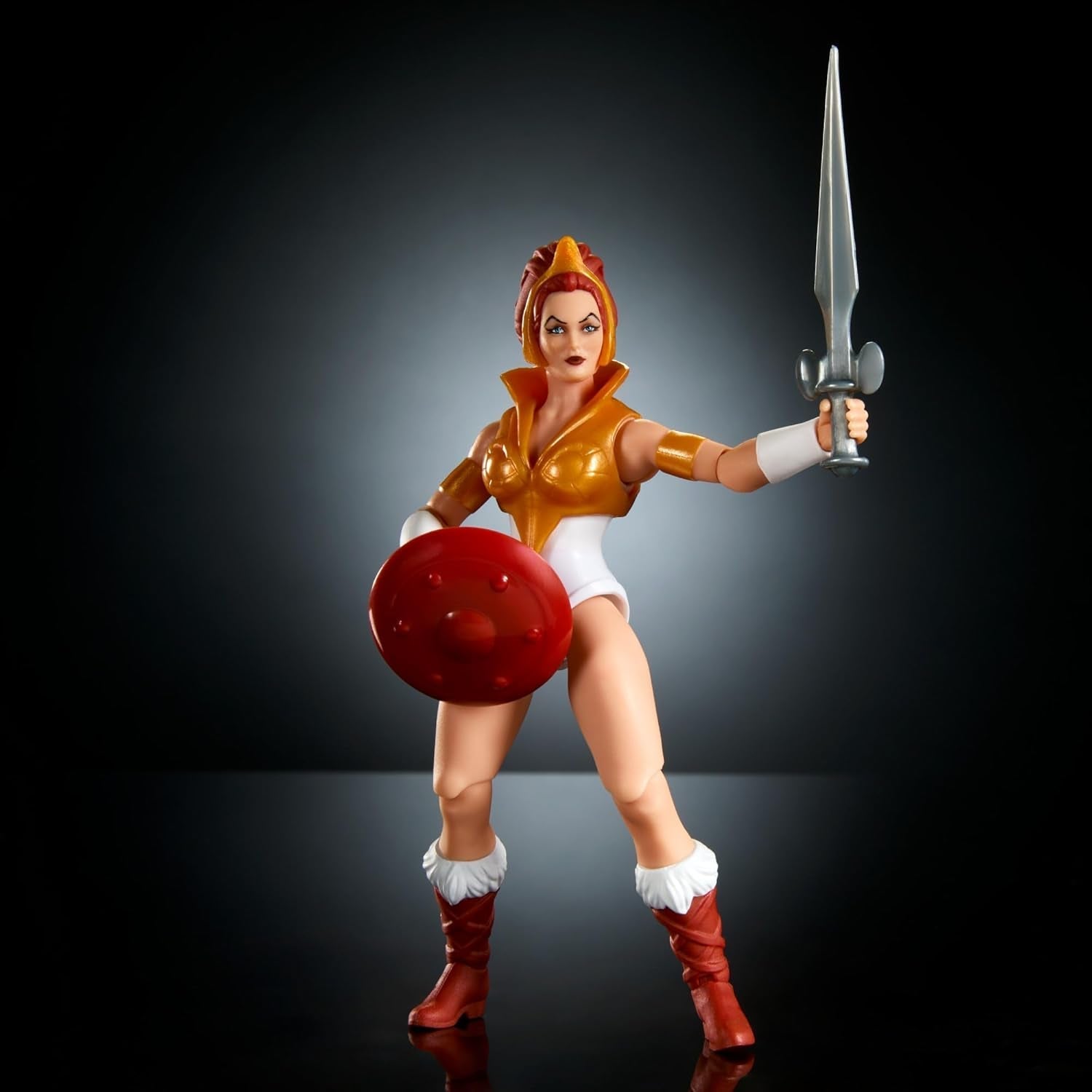 Masters of the Universe Origins Toy Cartoon Teela Action Figure Alta circa 14 cm Motu Heroine Accessorio e Mini Comic HYD27 Action Figure Naty Shop