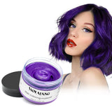 Tintura Temporanea Per Capelli, Cera Colorante Per Uomo Donna, Pomata Colorante Naturale Lavabile, Tintura Per Capelli Istantanea Per Feste, Cosplay, Halloween (Rosso) Naty Shop Tintura Per Capelli Viola 120G (1 Confezione)