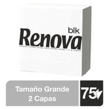 Tovaglioli di carta bianchi grandi Renova, 75 tovaglioli