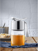 WMF Barista dispenser per sciroppo/miele 240ml, barattolo in vetro e contenitore 1l, altezza 21,5 cm, barattolo con coperchio, contenitore per caffè in grani, barattolo per cereali, barattolo per alimenti con grande apertura Scatole per alimenti Naty Shop