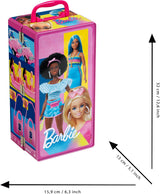 Theo Klein 5801 Guardaroba Barbie con aste appendiabiti e scomparti, giocattolo dai 3 anni in su, accessori inclusi, multicolore