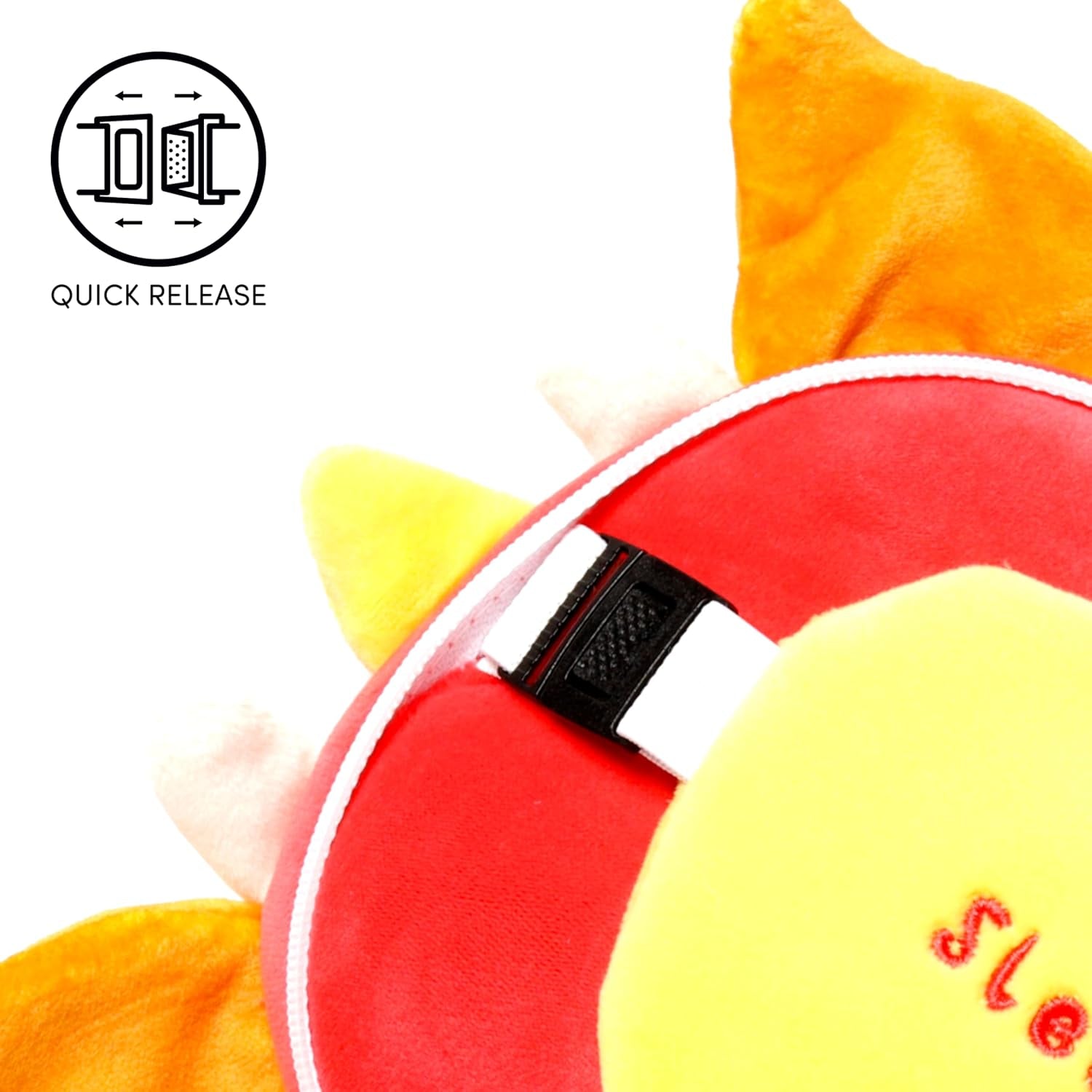 Puckator Relaxeazzz Adoramagics Cuscino da viaggio rotondo in peluche e maschera per gli occhi del drago - Maschera per dormire in peluche per aereo - Cuscino da volo per bambini e adulti - Simpatica maschera per dormire Cuscini da viaggio Naty Shop
